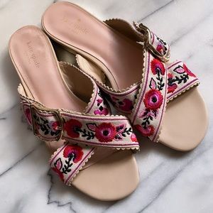 Kate Spade Floral Embroidered Sandals